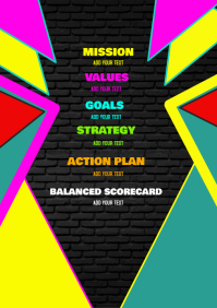 Black Business Strategy A4 Template