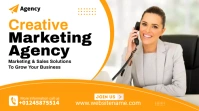 business marketing agency flyer Digital Display (16:9) template