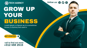 business marketing agency flyer Digital na Display (16:9) template