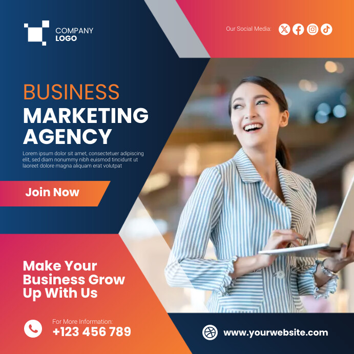 Copy of Business Marketing Agency Social Media Post | PosterMyWall