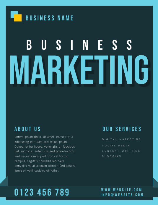 Copy Of Business Marketing Flyer Postermywall