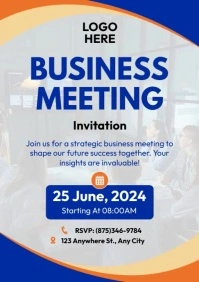 Business Meeting A4 template