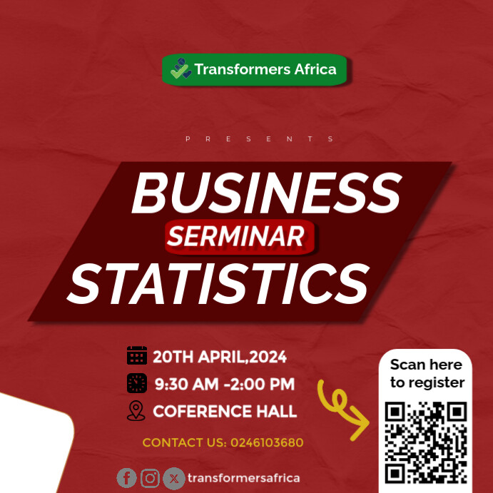 Business meeting flyer Instagram Plasing template