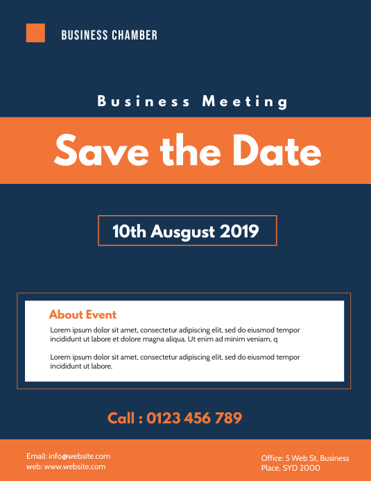 business meeting flyer template PosterMyWall