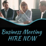 business meeting Flyer Logo template