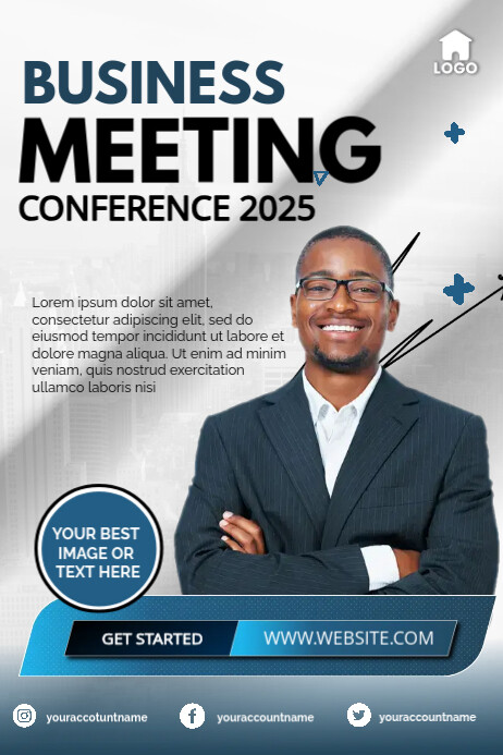 Business Meeting Poster Templates | PosterMyWall