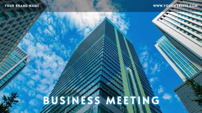 Business Meeting Zoom Background - Video Template | PosterMyWall