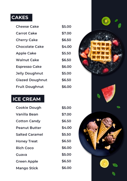 Plantilla de Business Menus | PosterMyWall