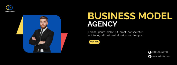 Modeling Facebook Pages Examples Business Model agency facebook cover Template | PosterMyWall