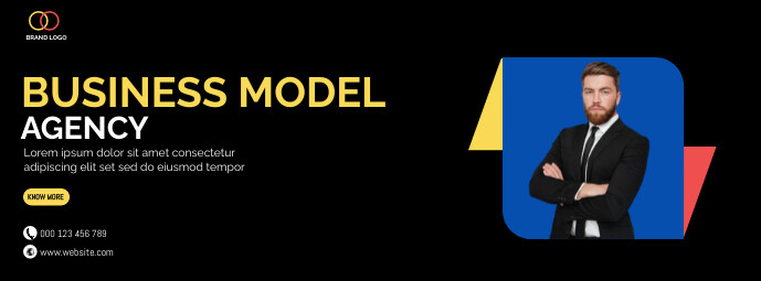 Modeling Facebook Pages Examples Business Model agency facebook cover Template | PosterMyWall