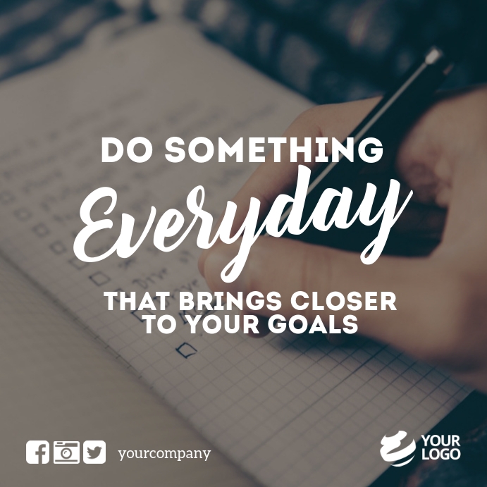 Business Motivation Quotes Instagram Facebook Template | PosterMyWall