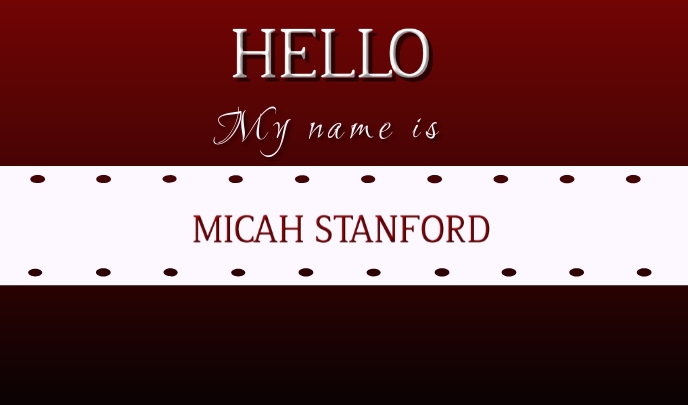 BUSINESS NAME TAG Template | PosterMyWall