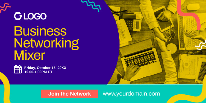 Business Networking Mixer Eventbrite Template | PosterMyWall