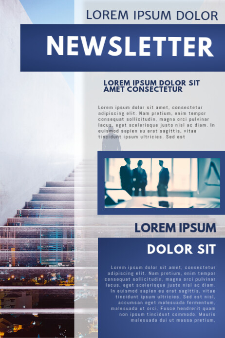Newsletter Poster Examples Business Newsletter Template | PosterMyWall