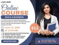 Business Online Course Volantino (US Letter) template