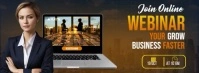 Business Online Seminar Foto Sampul Facebook template