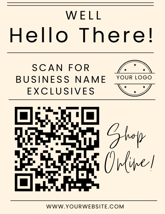 Business online shopping poster Flyer (US Letter) template