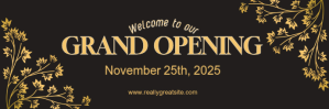 Business opening ad email header template
