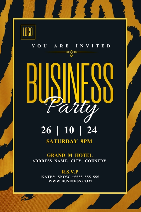 Parte Template Business party invitation Template | PosterMyWall