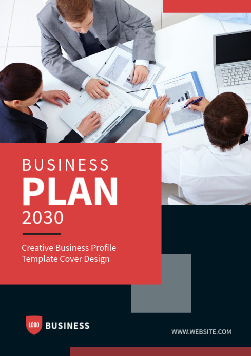 Business Plan Cover Page Design One Page Business Plan Template