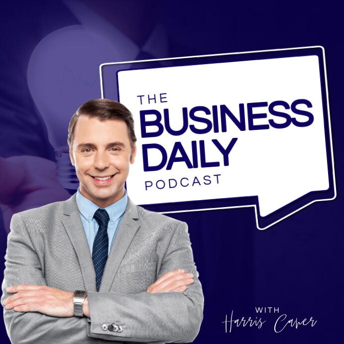 BUSINESS PODCAST COVER TEMPLATE (2) | PosterMyWall