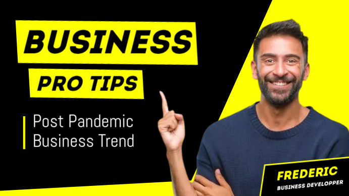 Business Pro Tips Youtube Thumbnail Templat | PosterMyWall