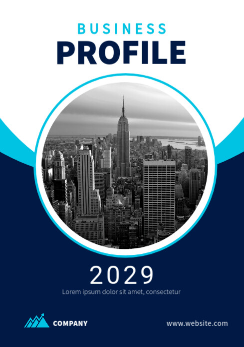 Profile Front Cover Examples Business Profile Cover Design Template | PosterMyWall