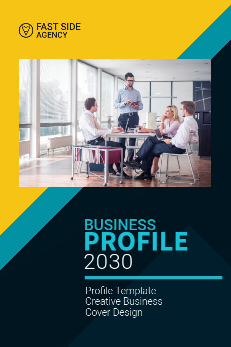 Profile Front Cover Examples Business Profile Cover Template | PosterMyWall