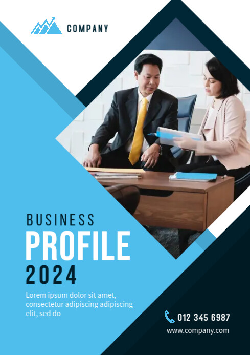 Profile Front Cover Examples Business Profile Cover Template | PosterMyWall