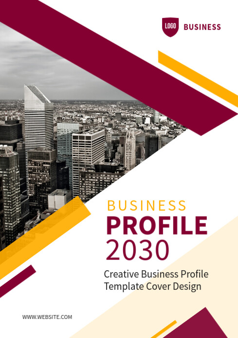 Profile Front Cover Examples Business Profile Cover Template | PosterMyWall
