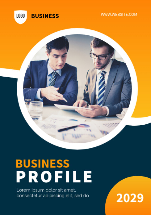 Profile Front Cover Examples Business Profile Cover Template | PosterMyWall