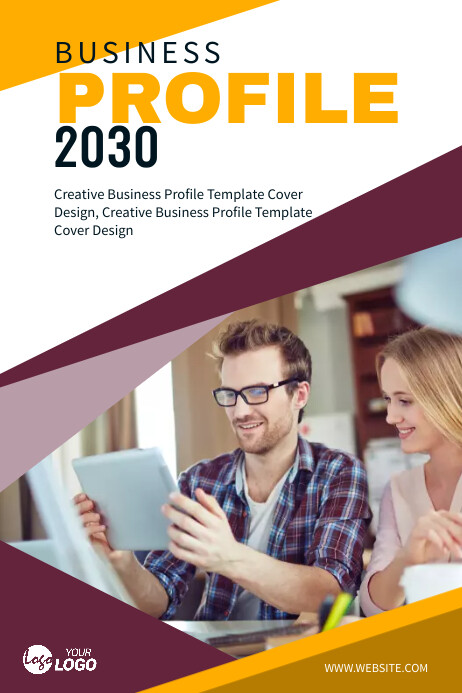 Profile Front Cover Examples Business Profile Cover Template | PosterMyWall