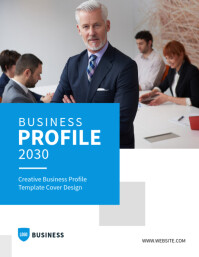 Profile Front Cover Examples Professional Business Profile Cover Template A4 | PosterMyWall