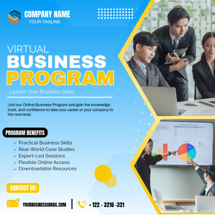 business program poster template