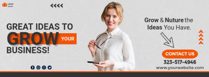 Business promotion Facebook cover template