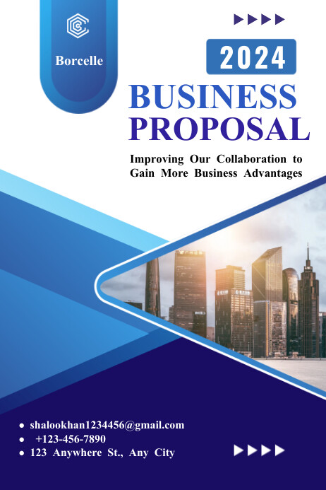 Project Proposal Poster Example Business proposal Template | PosterMyWall