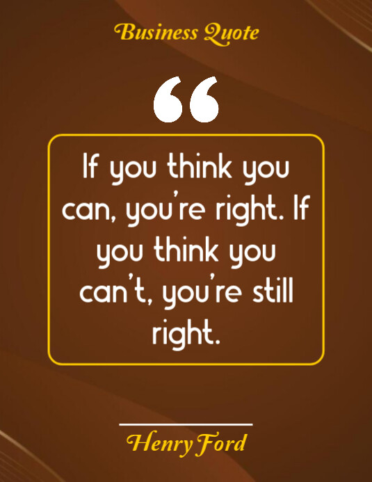 Business Quote Ad Pamflet (VSA Brief) template