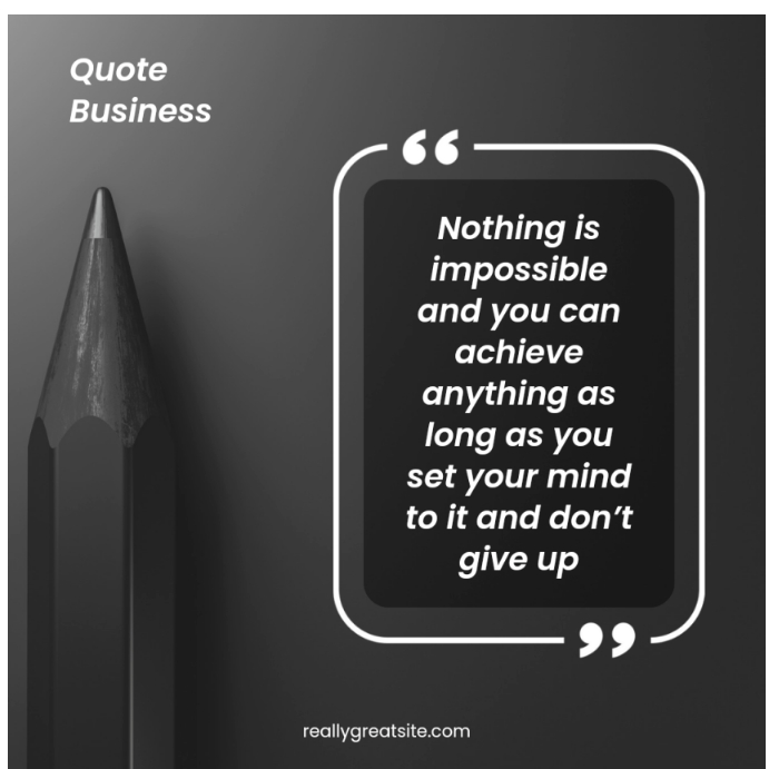 Business Quote Template PosterMyWall