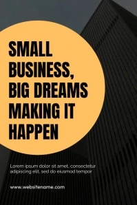 Business quotes template Poster