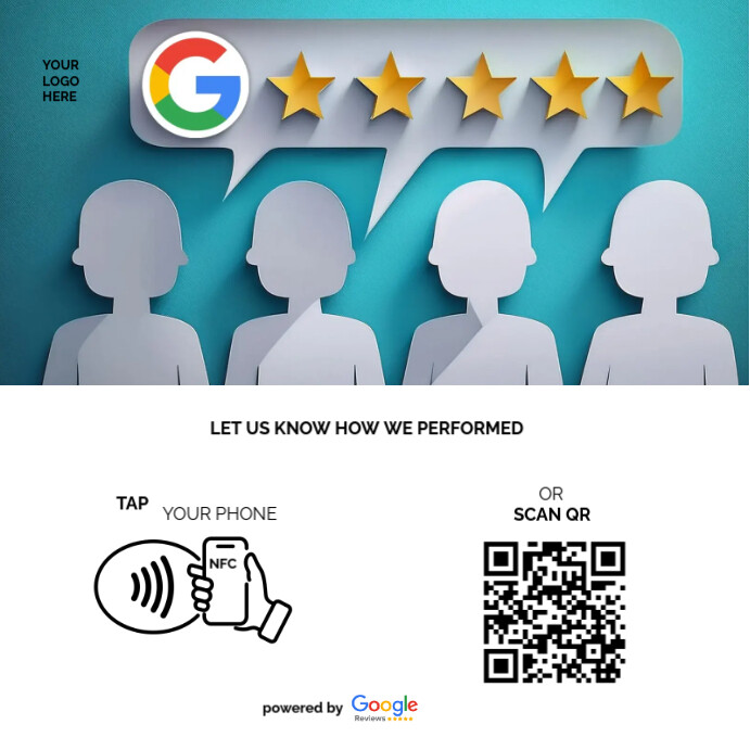 Business Rating Card Post Instagram template