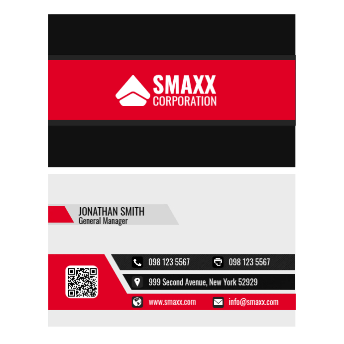 Business Red Card Publicación de Instagram template