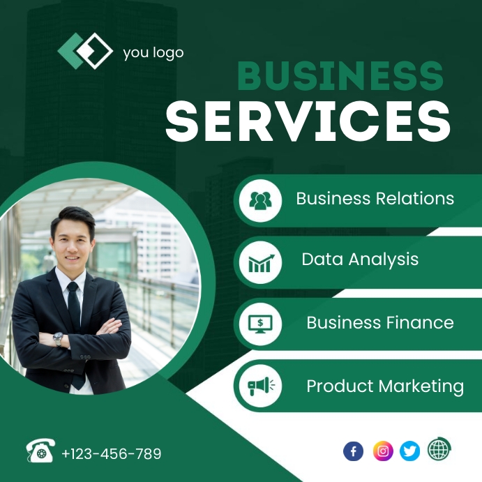 BUSINESS SERVICE Template | PosterMyWall