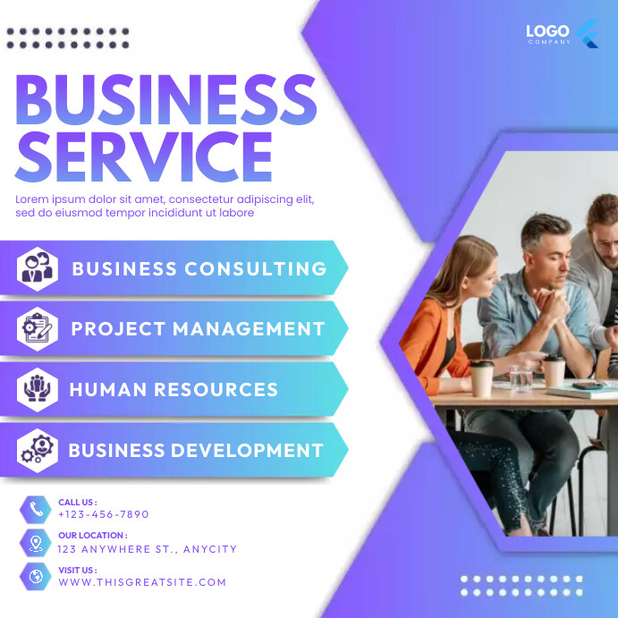Business Service Design Template | PosterMyWall