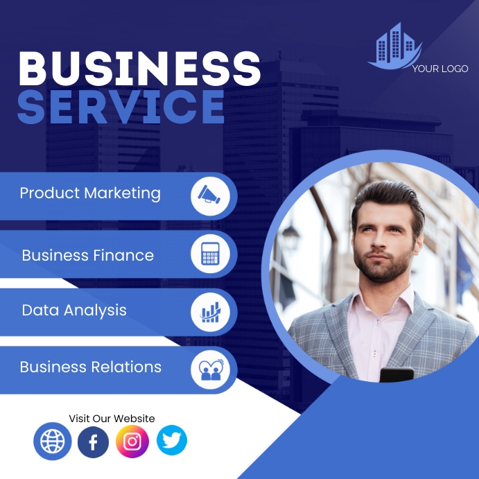BUSINESS SERVICE Template | PosterMyWall