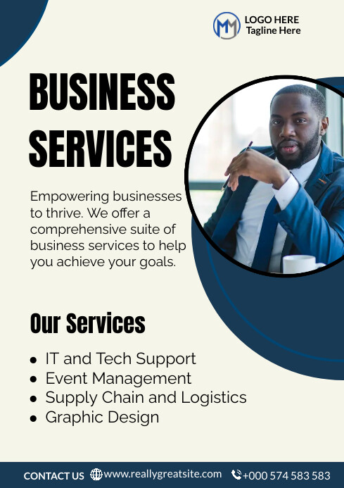 Business services poster template | PosterMyWall