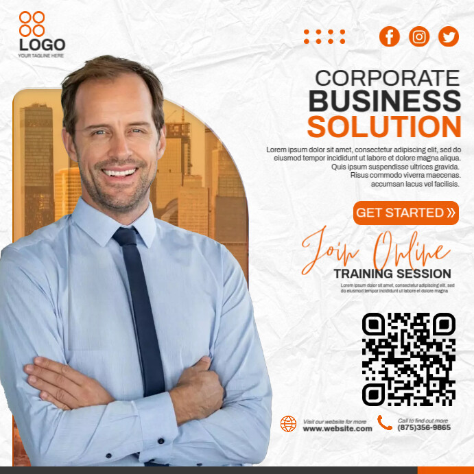 Business Solution Ads Template | PosterMyWall