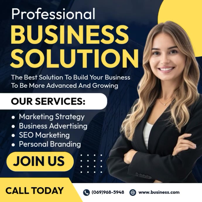 Business Solution Template | PosterMyWall