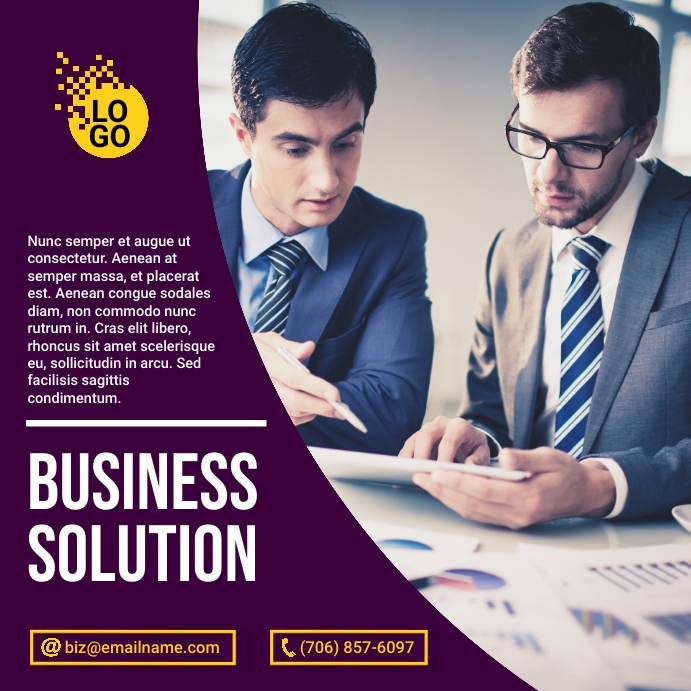 Plantilla de Business Solution Instagram Post | PosterMyWall