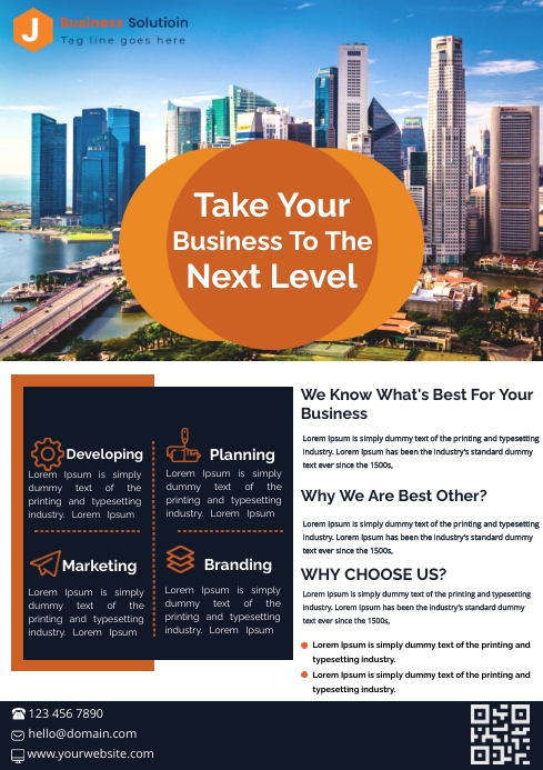 Solution Poster Examples Copy of Business Solution Poster | PosterMyWall