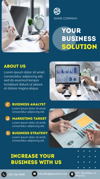 Business solution template Instagram-verhaal